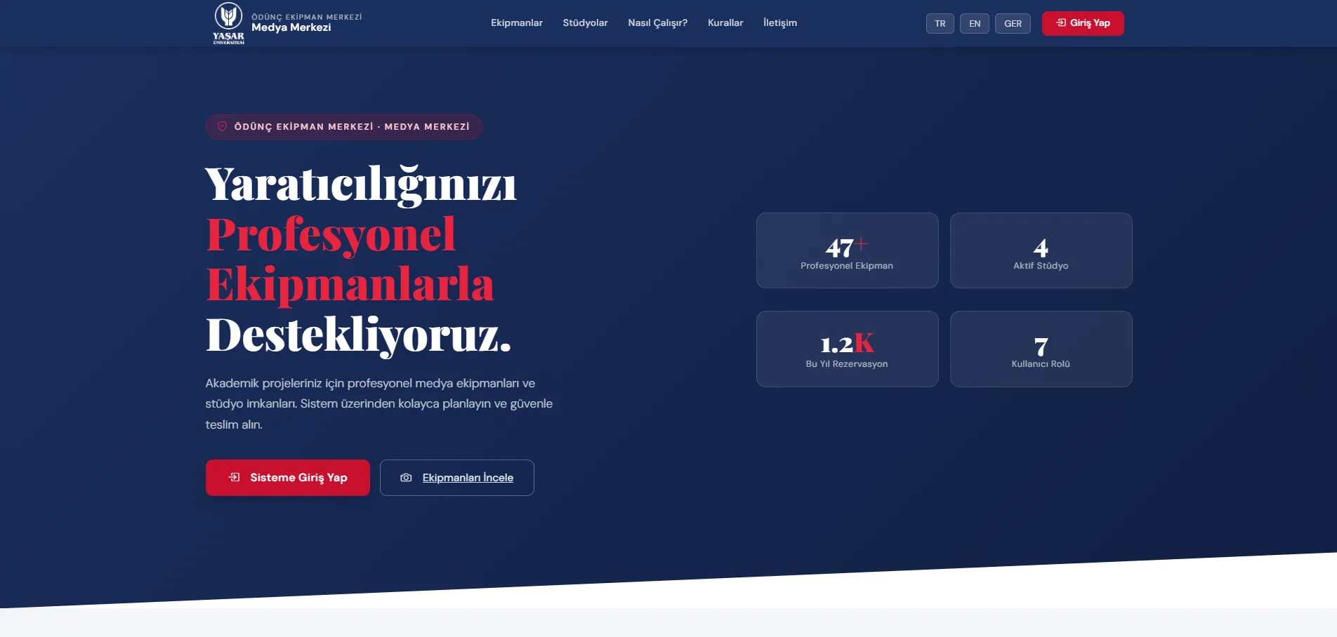 yasar-universitesi-ekipman-ve-studyo-rezerasyon-otomasyonu